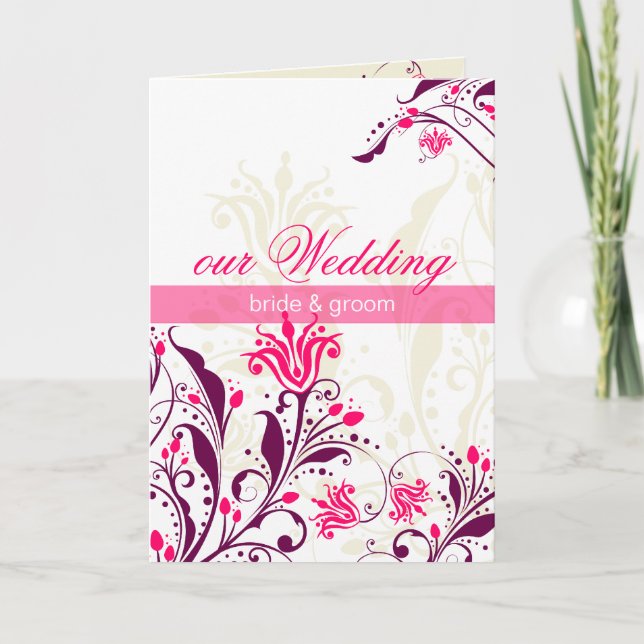 FAIRE-PART DE MARIAGE :: Lys (Devant)