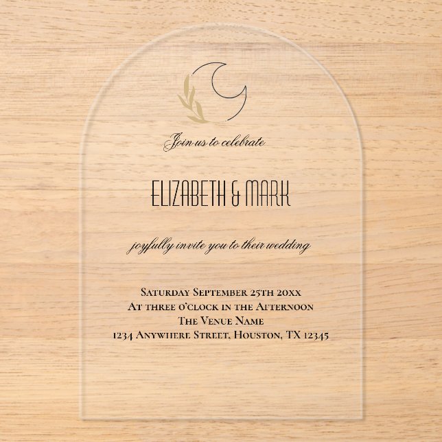 Faire-part de mariage magique sous l'inspiration d (Recto)