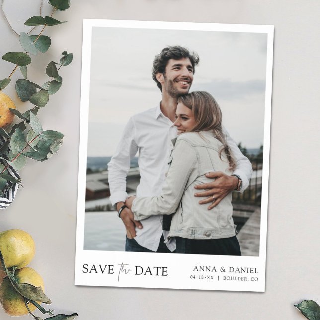 Faire-part de mariage magnétique élégant "Save the (Créateur téléchargé)