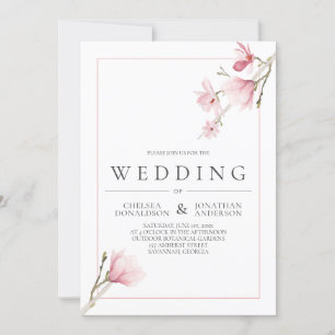 Faire-part de mariage Magnolia Bloom