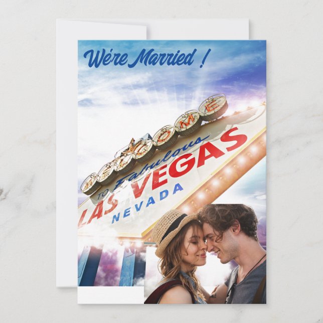 Faire-part de mariage Mariage de Las Vegas (Devant)