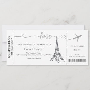 Faire-part de mariage, Mariage fixe, Amour