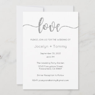 Faire-part de mariage, Mariage fixe, Coeur