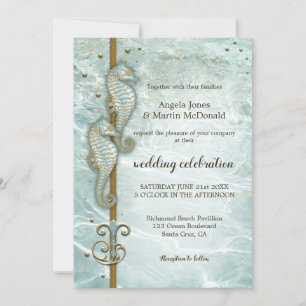 Faire-part de mariage marin