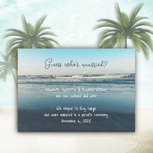 Faire-part de mariage maritime Mariage privé