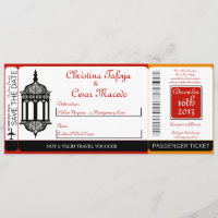 Faire-part de mariage marocain de carte