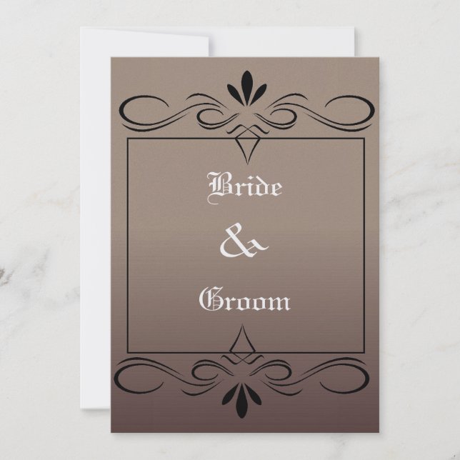 Faire-part de mariage médiévale (Devant)