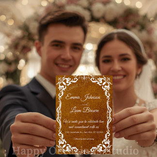 Faire-part de mariage mexicain Rustique Papel Pica