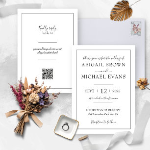 Faire-part de mariage minimaliste