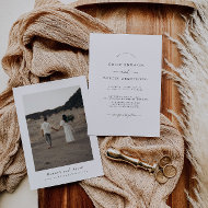 Faire-part de mariage minimaliste Boho