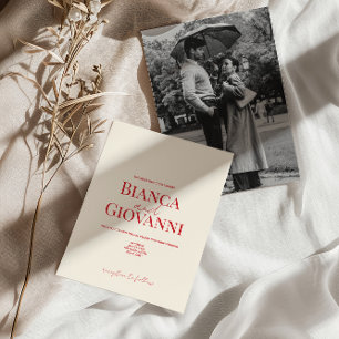 Faire-part de mariage minimaliste de typographie r