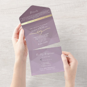 Faire-part de mariage minimaliste écriture Dusty R