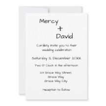 Faire-part de mariage minimaliste moderne boho