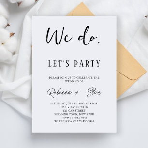 Faire-Part de Mariage Minimaliste 'Nous Nous Mario