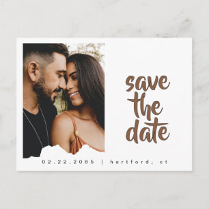 Faire-Part de Mariage Moderne avec Photo de Couple