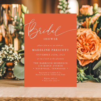 Faire-part de Mariage Moderne Calligraphie Coucher