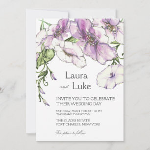 Faire-part de mariage moderne de Pansy
