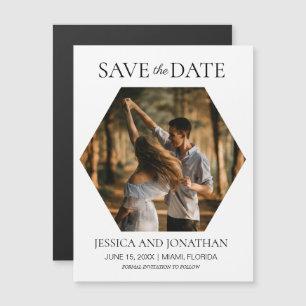 Faire-Part de Mariage Moderne en forme d'Hexagone