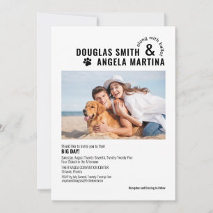 Faire-part de mariage moderne et conviviale pour l