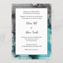 Faire-part de mariage moderne Formulation Abstrait