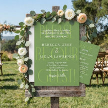 Faire-Part de Mariage Moderne Mariés Enfin