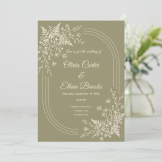 Faire-part de mariage moderne neutre
