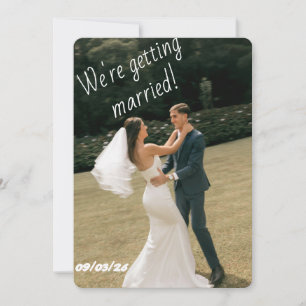 Faire-Part de Mariage Moderne Nous nous marions