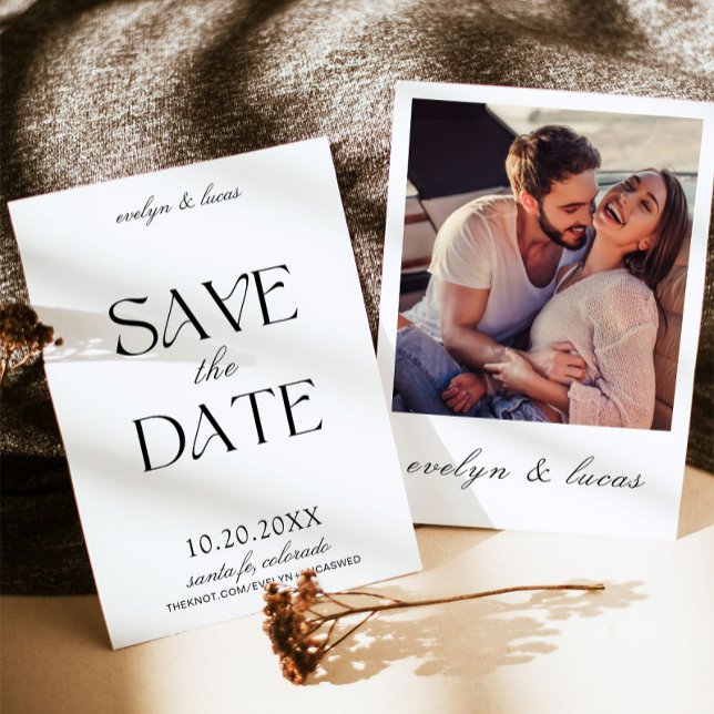 Faire-Part de Mariage Moderne Rétro Inspiré d'Ital (Créateur téléchargé)