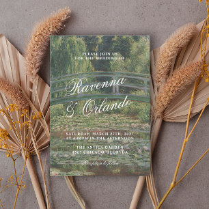 Faire-part de mariage Monet Pont Japonais Bassin a