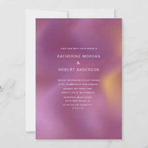 Faire-part de mariage Motif moderne Ombre métalliq