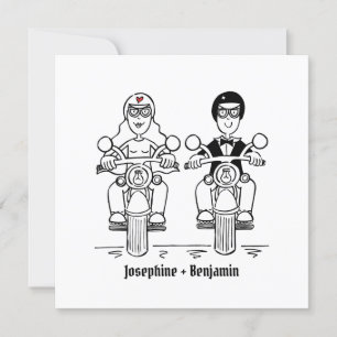 Faire-part de mariage moto moto moto moto personna