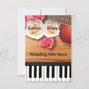 Faire-part de mariage musical