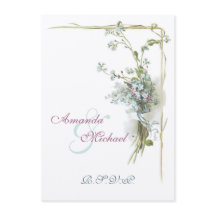 faire-part de mariage myosotis
