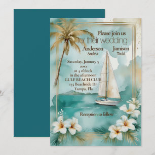 Faire-part de mariage nautique