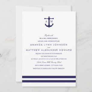 Faire-part de mariage nautique