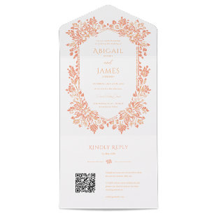 Faire-part de mariage Norwich avec carte RSVP
