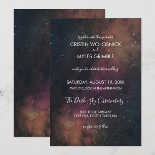 Faire-part de mariage Nova Night Sky