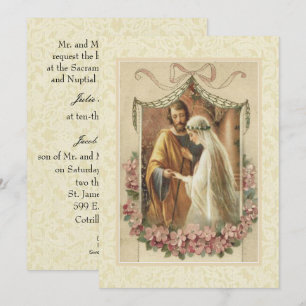 Faire-part de mariage nuptiale traditionnel