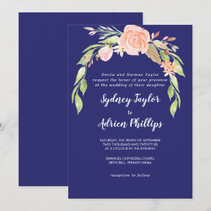 Faire-part de mariage officiel de la Marine de la 