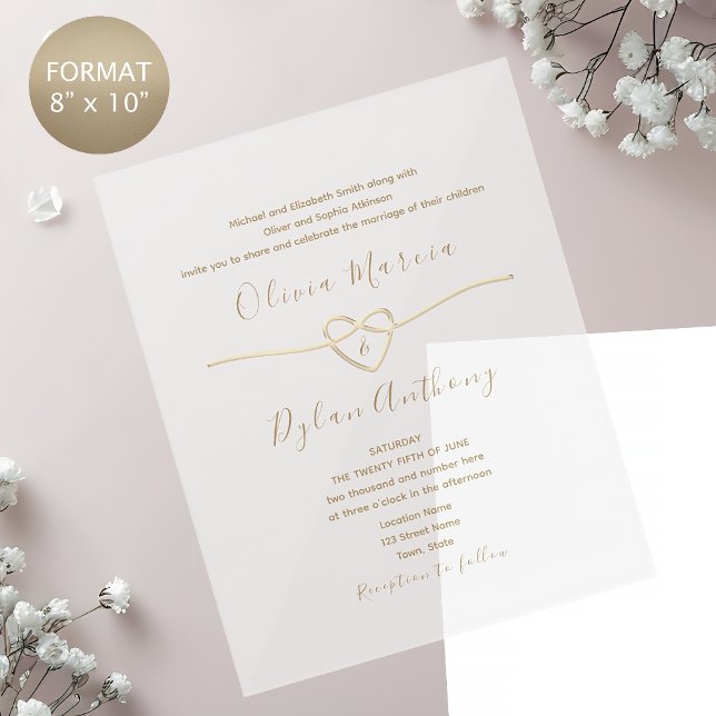 Faire-part de mariage Or moderne (Créateur téléchargé)