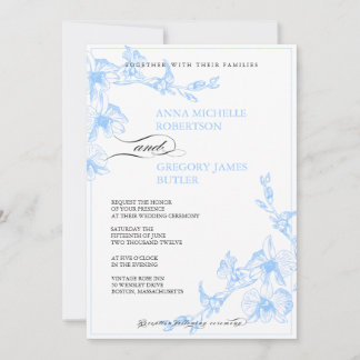 Faire-part de mariage orchidée