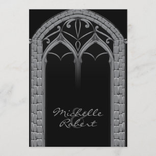 Faire-part de mariage orienté gothique excentrique