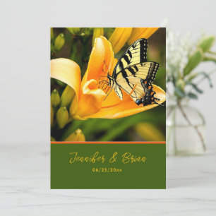 Faire-part de mariage papillon