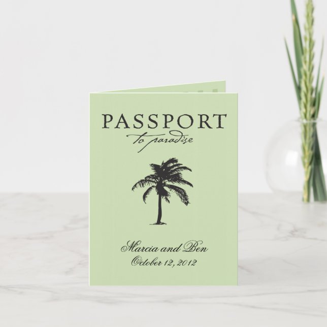 Faire-part de mariage Passeport Mexique (Devant)