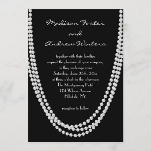 faire-part de mariage Pearl des années 1920