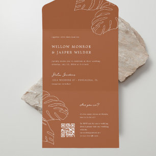 Faire-part de mariage Pensacola avec RSVP QR Code
