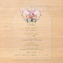 Faire-part de mariage Peony Whisper