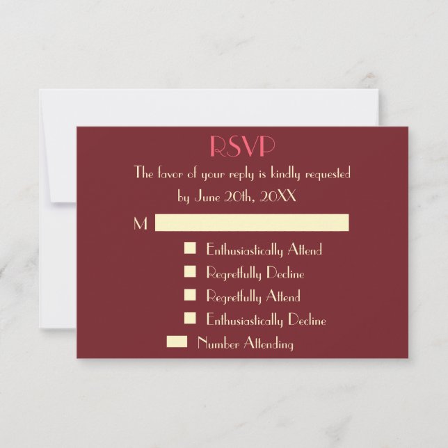 Faire-part de mariage personnalisé drôle et modern (Devant)