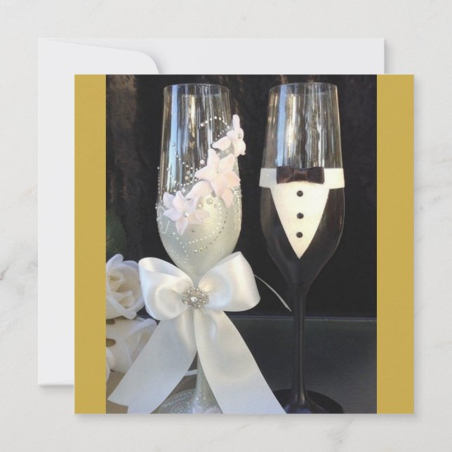 Faire-part de mariage personnalisée (Dos)