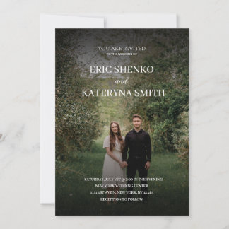 Faire-part de mariage personnalisée avec photo de 